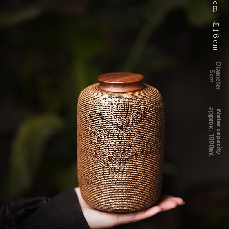 Keraminė celadon arbatos laikymo tara, sandariai uždaryta, prekinis ženklas Yiyun, dovanų dėžutė