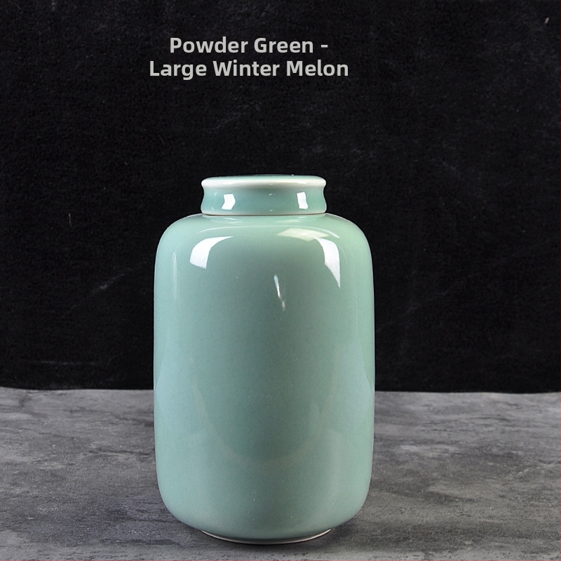 Keraminė celadon arbatos laikymo tara, sandariai uždaryta, prekinis ženklas Yiyun, dovanų dėžutė