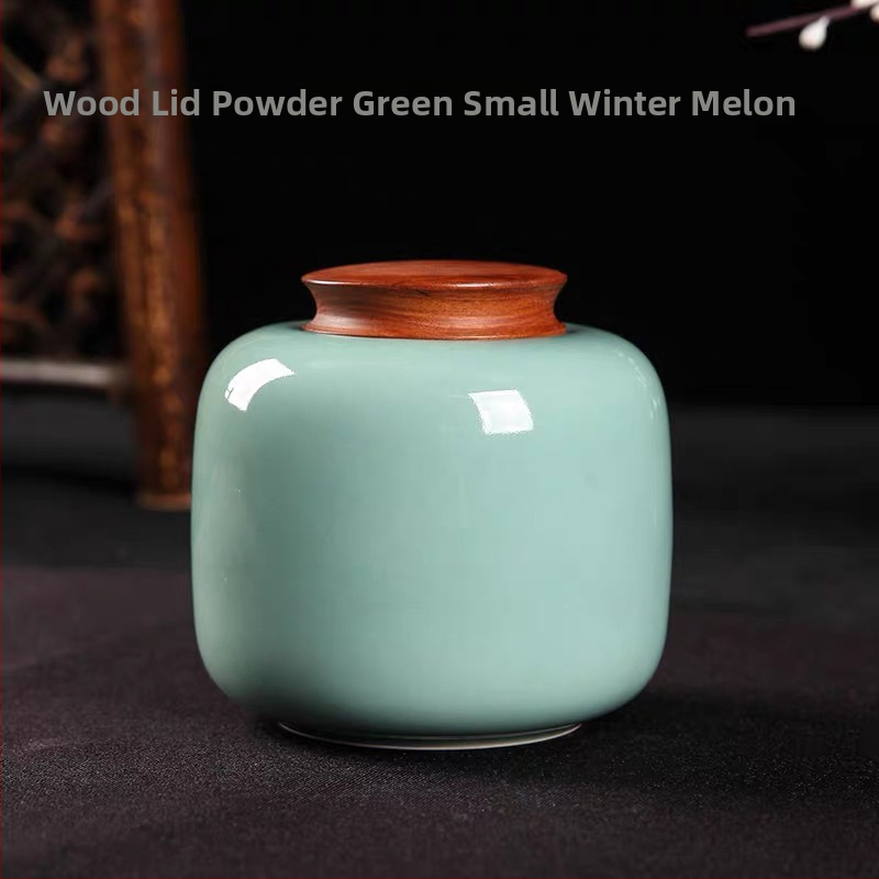 Keraminė celadon arbatos laikymo tara, sandariai uždaryta, prekinis ženklas Yiyun, dovanų dėžutė