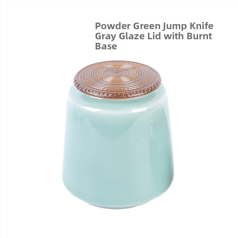 Keraminė celadon arbatos laikymo tara, sandariai uždaryta, prekinis ženklas Yiyun, dovanų dėžutė