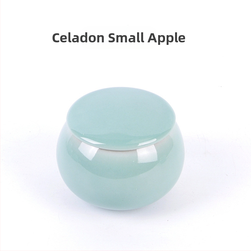 Keraminė celadon arbatos laikymo tara, sandariai uždaryta, prekinis ženklas Yiyun, dovanų dėžutė