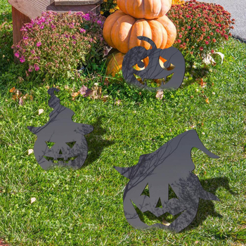 Ακρυλικό εξωτερικό διακοσμητικό κήπου σε σιλουέτα Χάλογουϊν – με βάση εδάφους