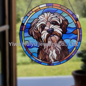 Διακοσμητικό παραθύρου με ακρυλικό σκύλο σε ζωγραφική, Huiyu, μοντέρνο στυλ τέχνης, εκτύπωση