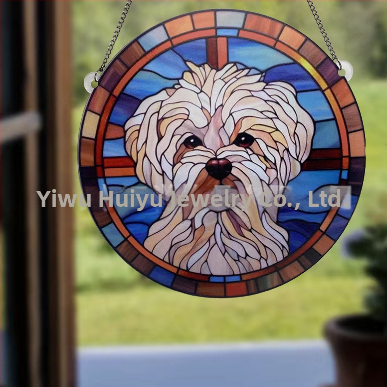 Διακοσμητικό παραθύρου με ακρυλικό σκύλο σε ζωγραφική, Huiyu, μοντέρνο στυλ τέχνης, εκτύπωση