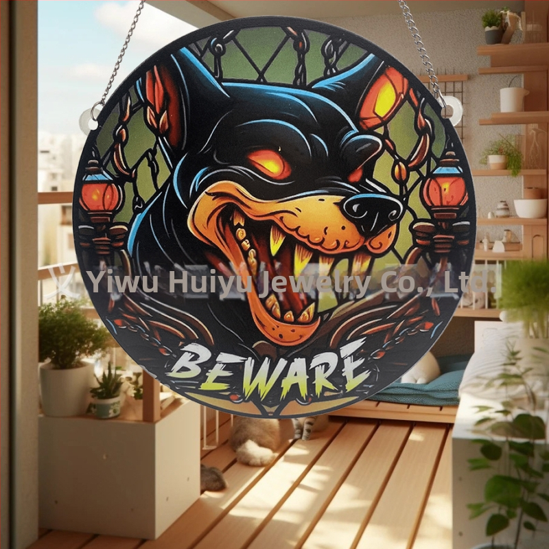 Διακοσμητικό παραθύρου με ακρυλικό σκύλο σε ζωγραφική, Huiyu, μοντέρνο στυλ τέχνης, εκτύπωση