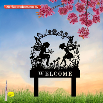 1 τεμάχιο πινακίδα καλωσορίσματος με μαγευτικό σχέδιο πεταλούδας-νεράιδας - ακρυλικό, μοντέρνο μινιμαλιστικό στυλ, χαρακτική και εκτύπωση, ημι-χειροκίνητη και ημι-μηχανοκίνητη κατασκευή