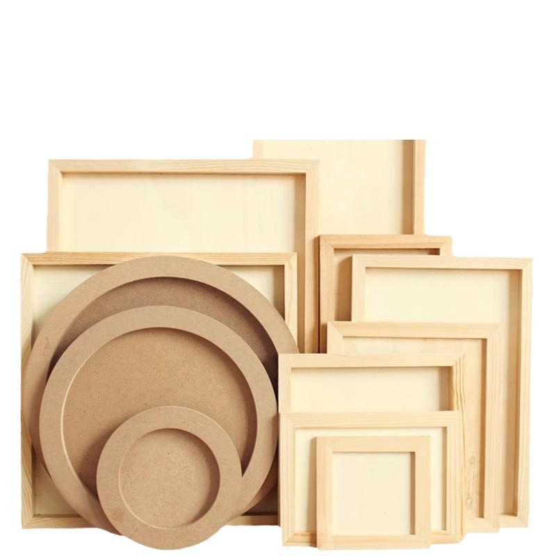 Глинена рамка за картина, дървена триизмерна рамка, стил карикатура, орнамент