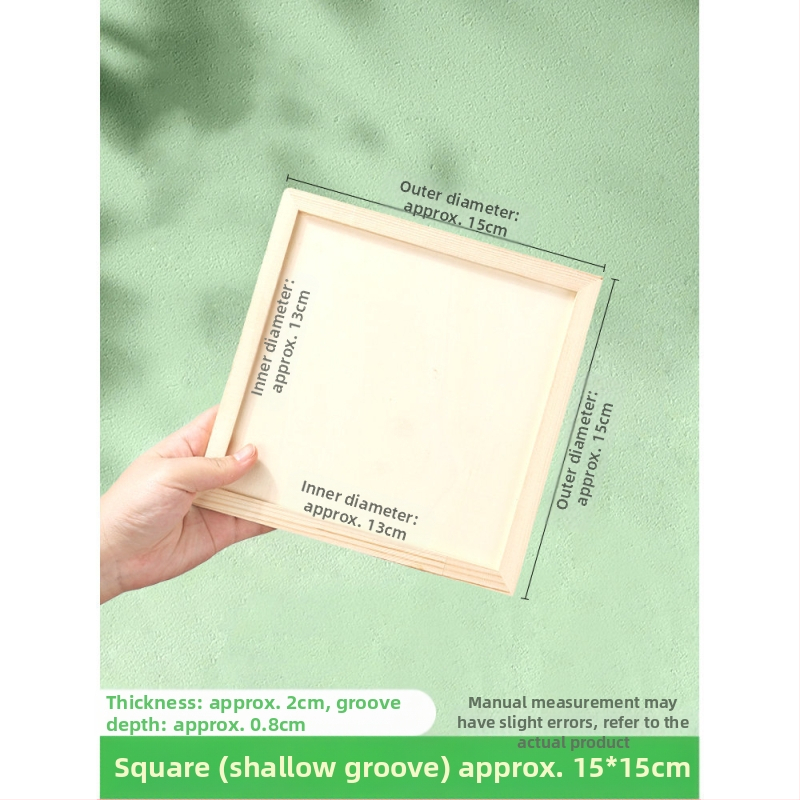 Глинена рамка за картина, дървена триизмерна рамка, стил карикатура, орнамент