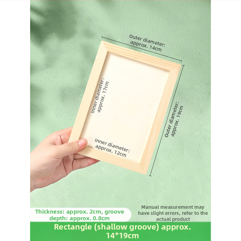 Глинена рамка за картина, дървена триизмерна рамка, стил карикатура, орнамент