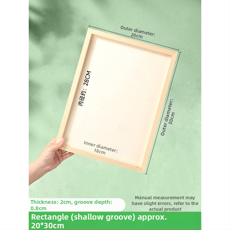 Глинена рамка за картина, дървена триизмерна рамка, стил карикатура, орнамент