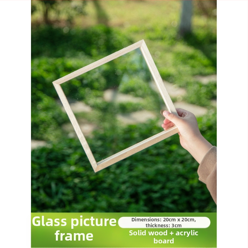 Глинена рамка за картина, дървена триизмерна рамка, стил карикатура, орнамент