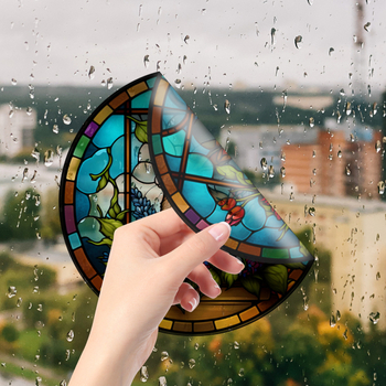 Ηλεκτροστατικά αυτοκόλλητα PVC για παράθυρο με σχέδιο Πάσχα—κουνελάκι; Υλικό: PVC; Τρόπος πρόσφυσης: ηλεκτροστατικός; Στυλ: μοντέρνο μινιμαλιστικό; 1 τεμάχιο