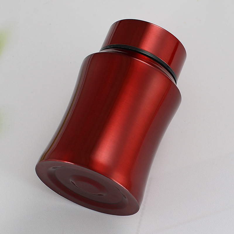 Nešiojamas uždaromas metalo arbatos indas kempingams ir kelionėms — lengvas prabangos stilius, nerūdijantis plienas, dažytas paviršius, logotipo spausdinimas galimas