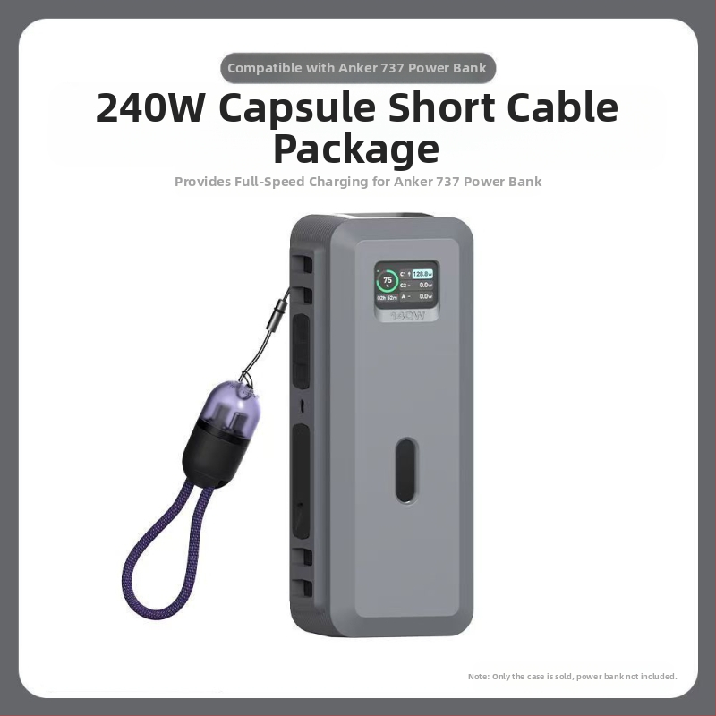 SIKAI Power Bank apsauga Anker 737 — silikoninis dėklas, suderinamas su 737, baterija neįtraukta