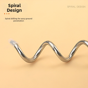Hartley μεταλλικός στύλος για σκύλους με σπειροειδή αγκύρωση εδάφους για εξωτερική χρήση