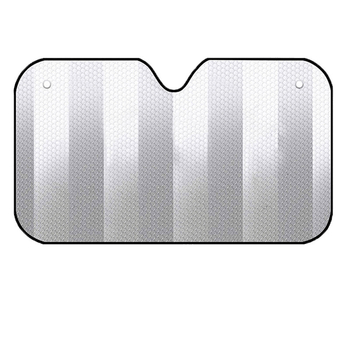 Pluche automobilio priekinio stiklo skydelis, aliuminio folija, automatiškai išsitiesiantis, tvirtinimas statiniu lipu, universalus suderinamumas