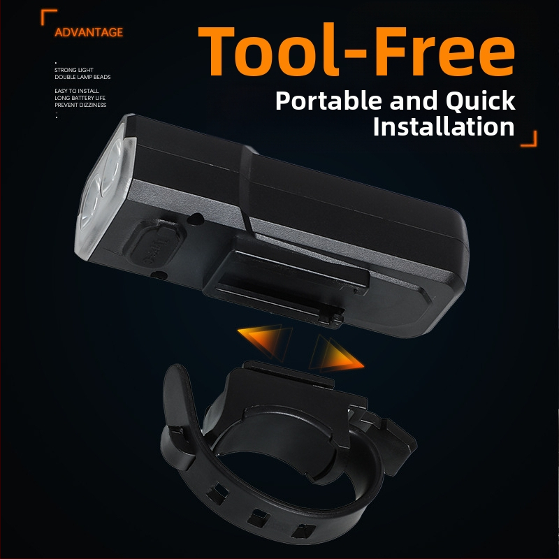 Predné svetlo na bicykel pre nočné jazdy, nabíjateľné, vodeodolné, pre horský bicykel (nabíjateľné, vodeodolné, nočné jazdy, horský bicykel)