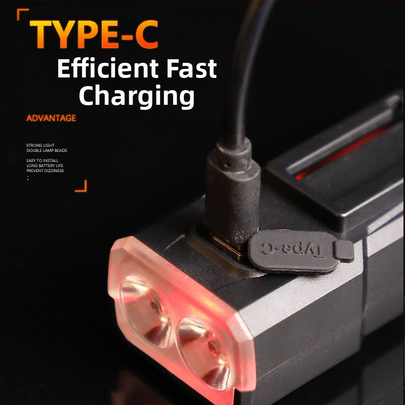 Predné svetlo na bicykel pre nočné jazdy, nabíjateľné, vodeodolné, pre horský bicykel (nabíjateľné, vodeodolné, nočné jazdy, horský bicykel)