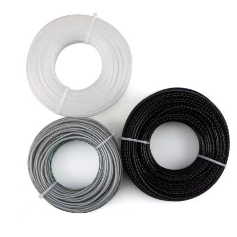 Nailono virvė vejai su plieno vielos vija, apvalus ir stačiakampis piktukas, patvari