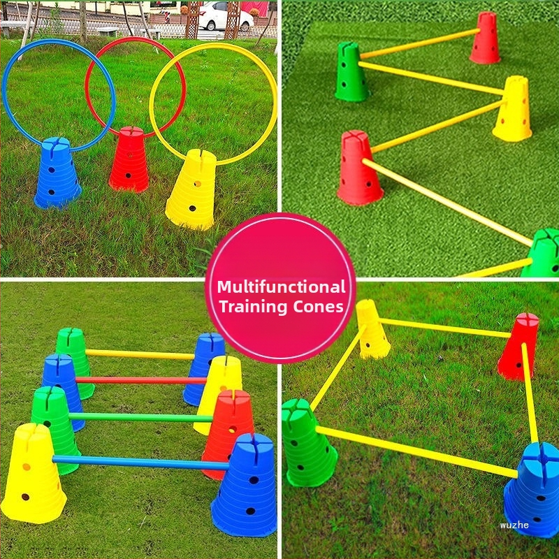 Обучителни помагала за сенсомоторна интеграция: кофа с дупки и плосък връх; марка wuzhe; Материал: Друг; Подходящ спорт: Футбол