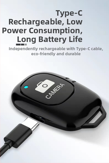 Selfie tālvadības pults – uzlādējama, pārnēsājama, kompakta (Bluetooth 4.0 • ABS • Modelis: Charging)