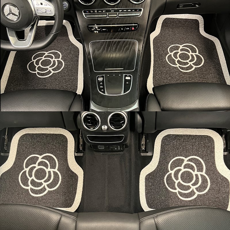Automobiļa kāju paklājs ar vadu cilpu – vispārēja saderība, logotips drukāts, griežams, viegli kopjams, pretslīdēšana