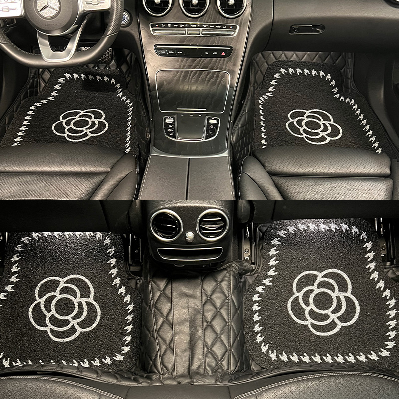 Automobiļa kāju paklājs ar vadu cilpu – vispārēja saderība, logotips drukāts, griežams, viegli kopjams, pretslīdēšana