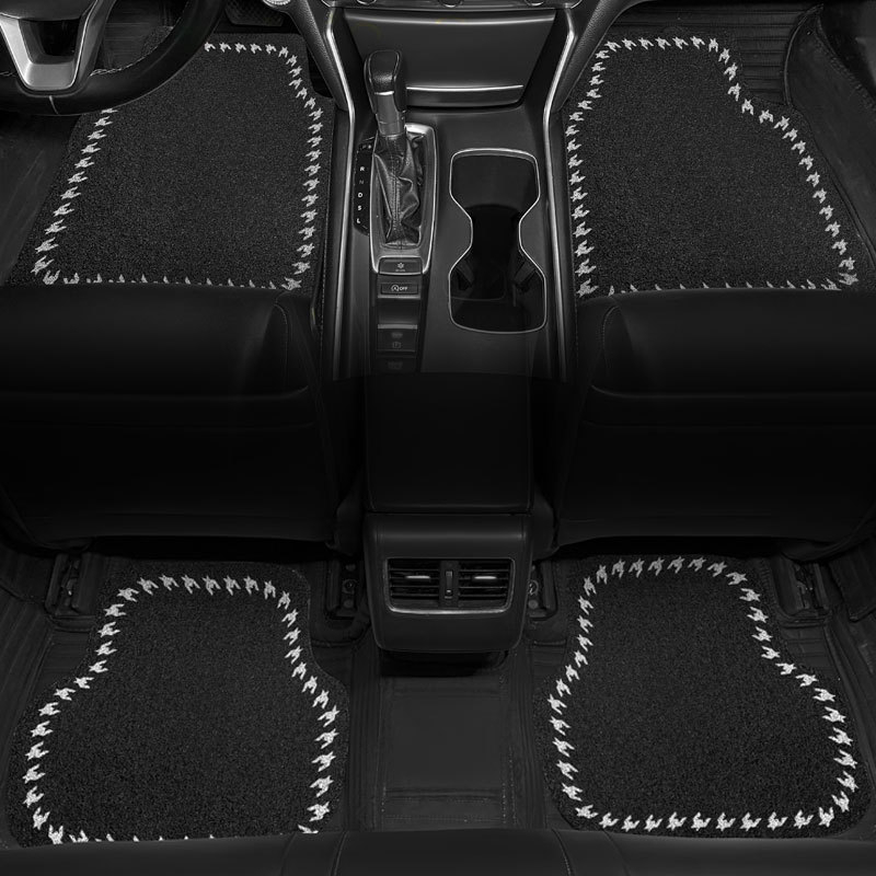 Automobiļa kāju paklājs ar vadu cilpu – vispārēja saderība, logotips drukāts, griežams, viegli kopjams, pretslīdēšana