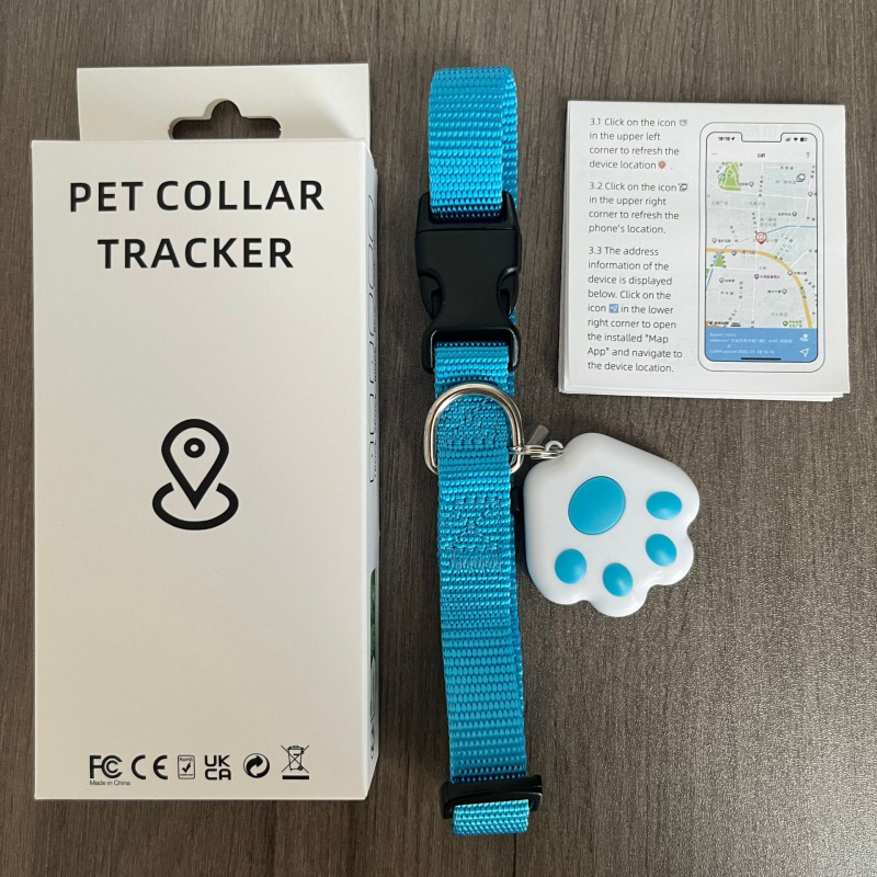 Θήκη σιλικόνης για κολάρο κατοικίδιου με εντοπιστή τύπου AirTag – μοντέλο ltemX Locator, Bluetooth 5.0, 220mAh, ABS+PC+σιλικόνη, βάρος 9,5 g