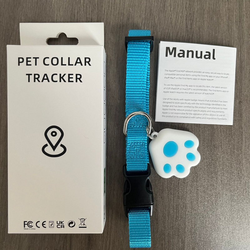 Θήκη σιλικόνης για κολάρο κατοικίδιου με εντοπιστή τύπου AirTag – μοντέλο ltemX Locator, Bluetooth 5.0, 220mAh, ABS+PC+σιλικόνη, βάρος 9,5 g