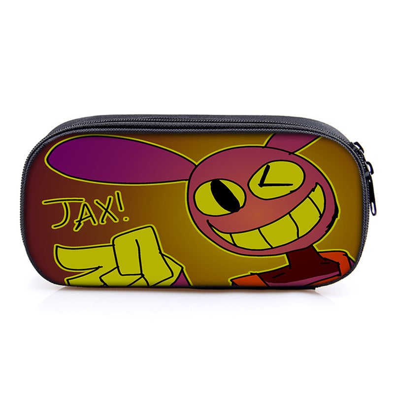 Несесер за моливи с отделения – Oxford материал, универсален за ученици, голям капацитет, тематика магически дигитален цирк, без IP лицензия