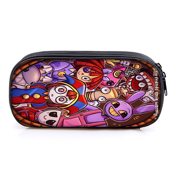 Μολυβοθήκη με πολλαπλά διαμερίσματα, Oxford υλικό, Unisex, Καρτούν σχέδιο, Μεγάλη χωρητικότητα