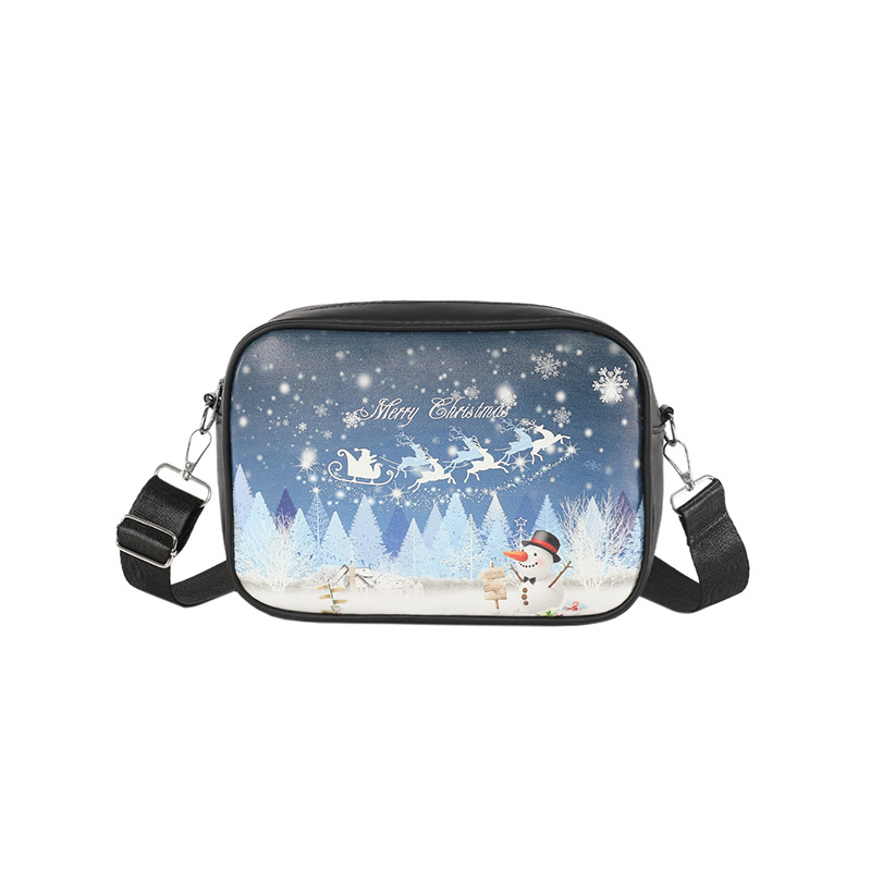 Utcai stílusú PU anyagú crossbody táska, vízszintes négyzet alakú forma, cipzáras nyitás, szintetikus bőrbélés, 2024 tavasz