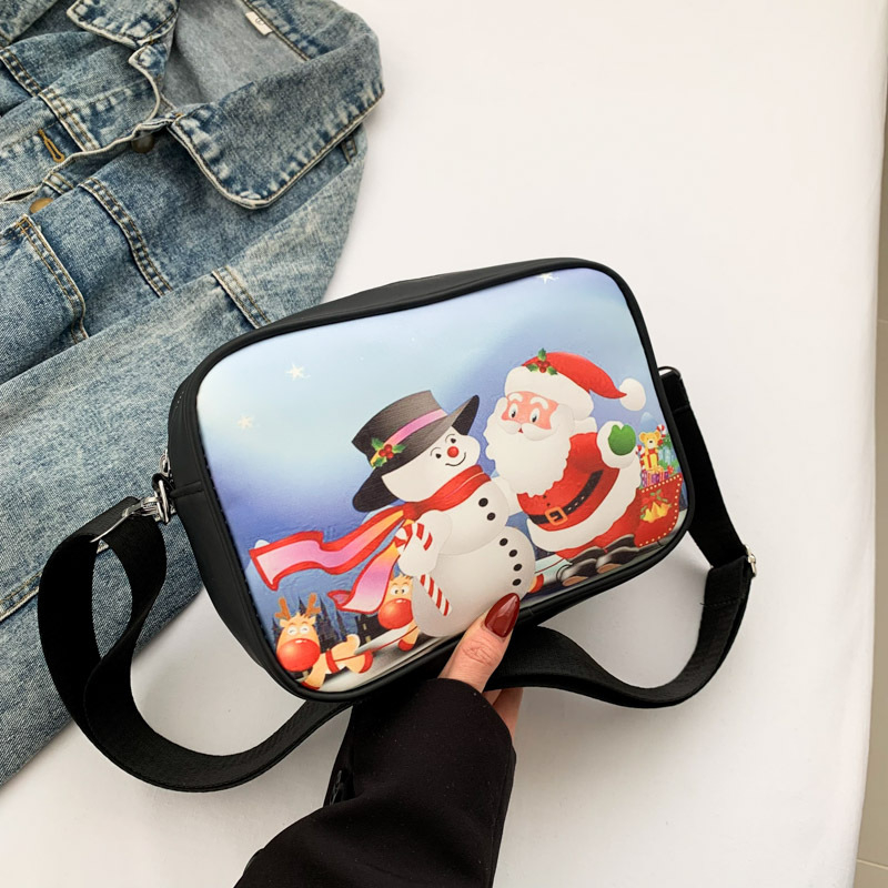 Utcai stílusú PU anyagú crossbody táska, vízszintes négyzet alakú forma, cipzáras nyitás, szintetikus bőrbélés, 2024 tavasz