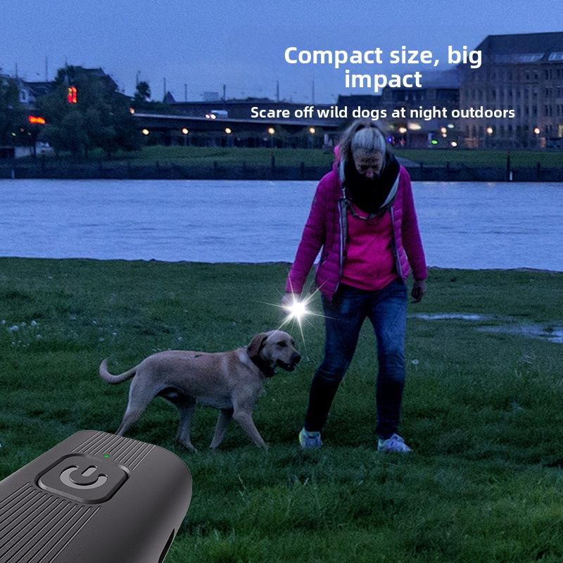 Ултразвуково възпиращо устройство за кучета — висока мощност, дълъг обсег, за обучение и самозащита на открито, ABS материал