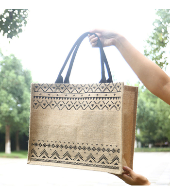 Juto pirkinių krepšys – atspari vandeniui, didelė talpa, ekologiška, pritaikoma