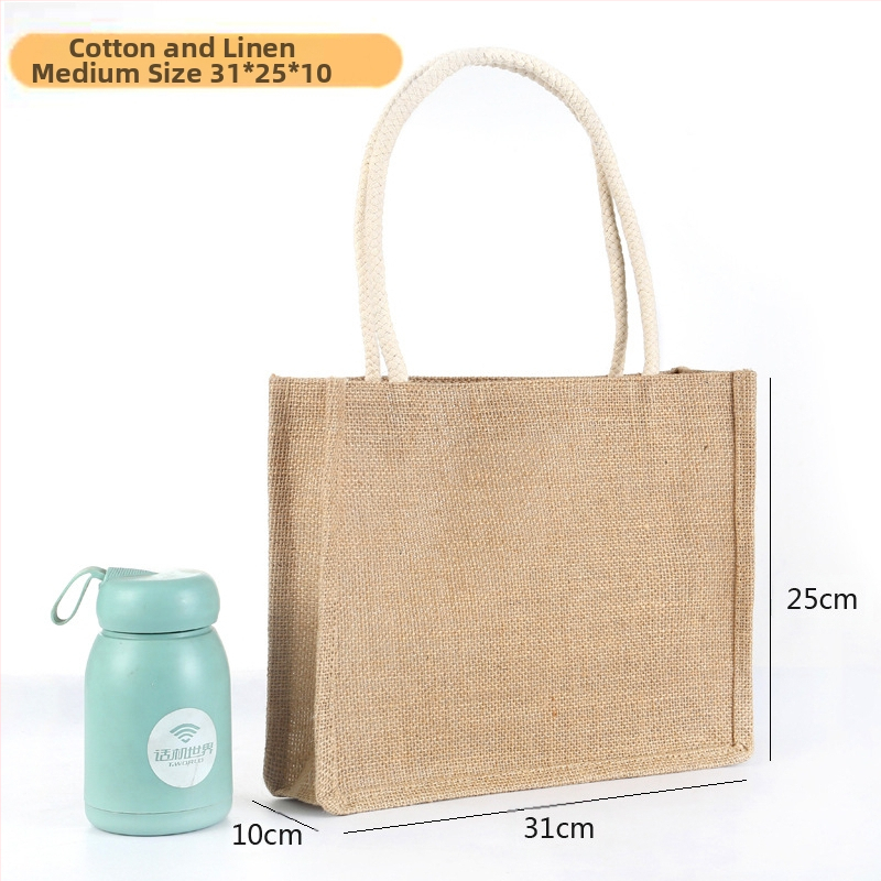 Juto pirkinių krepšys – atspari vandeniui, didelė talpa, ekologiška, pritaikoma