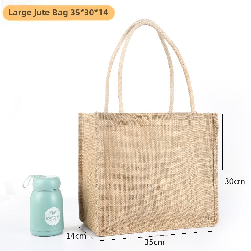 Juto pirkinių krepšys – atspari vandeniui, didelė talpa, ekologiška, pritaikoma