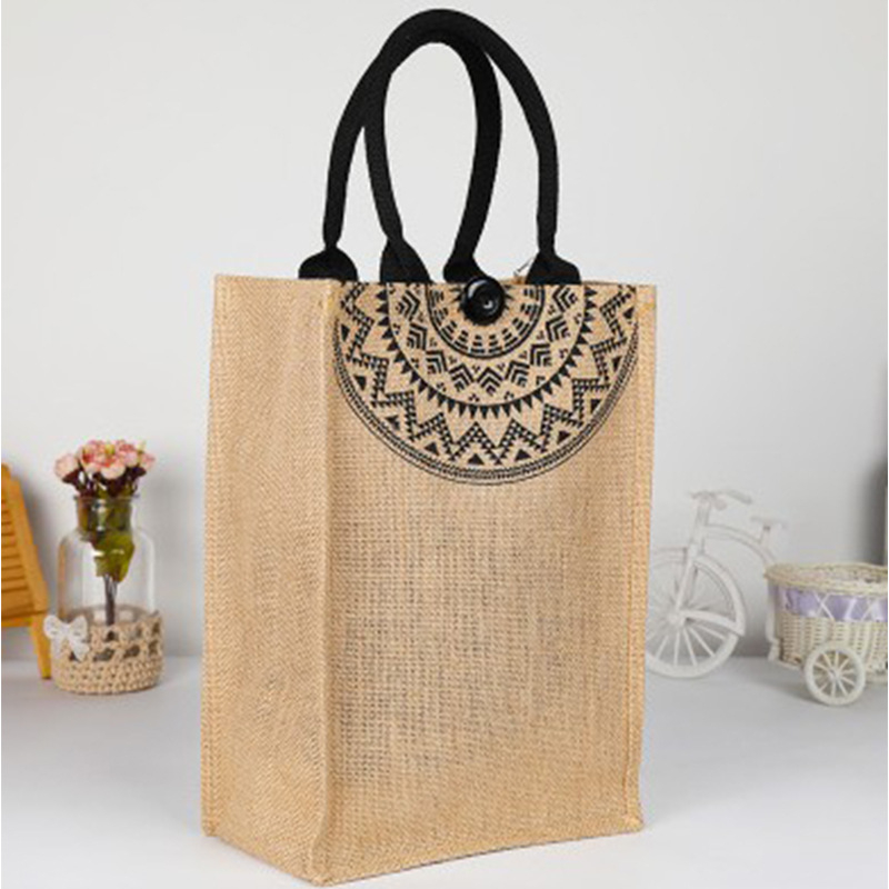 Juto pirkinių krepšys – atspari vandeniui, didelė talpa, ekologiška, pritaikoma