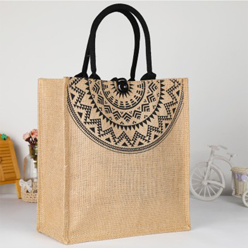 Juto pirkinių krepšys – atspari vandeniui, didelė talpa, ekologiška, pritaikoma