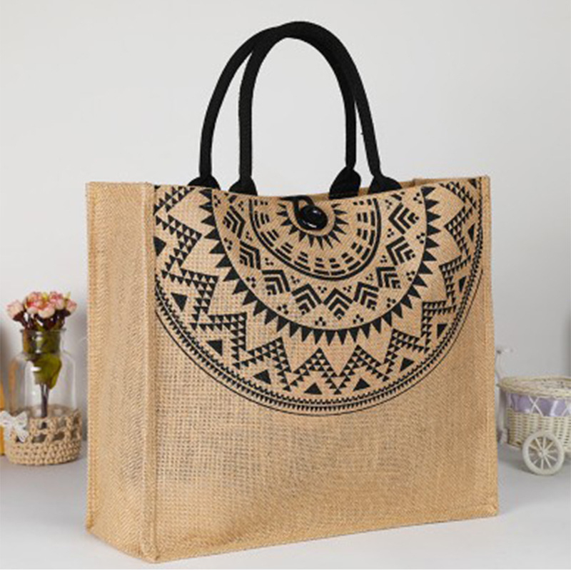 Juto pirkinių krepšys – atspari vandeniui, didelė talpa, ekologiška, pritaikoma