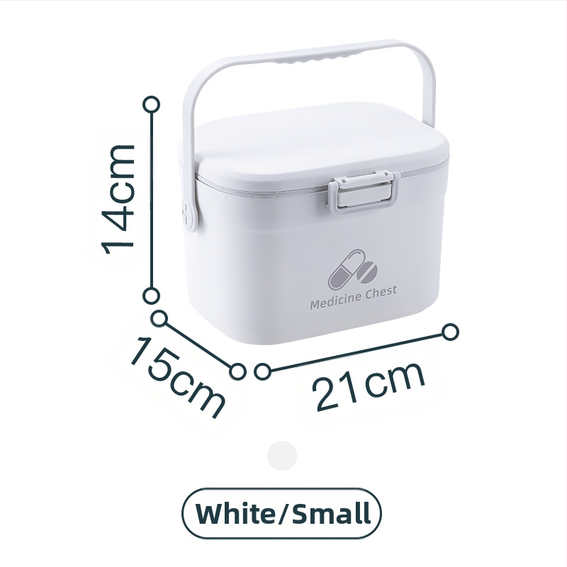 Φορητή θήκη φαρμάκων με δύο διαμερίσματα, πλαστικό χερούλι, δυνατότητα εκτύπωσης λογότυπου