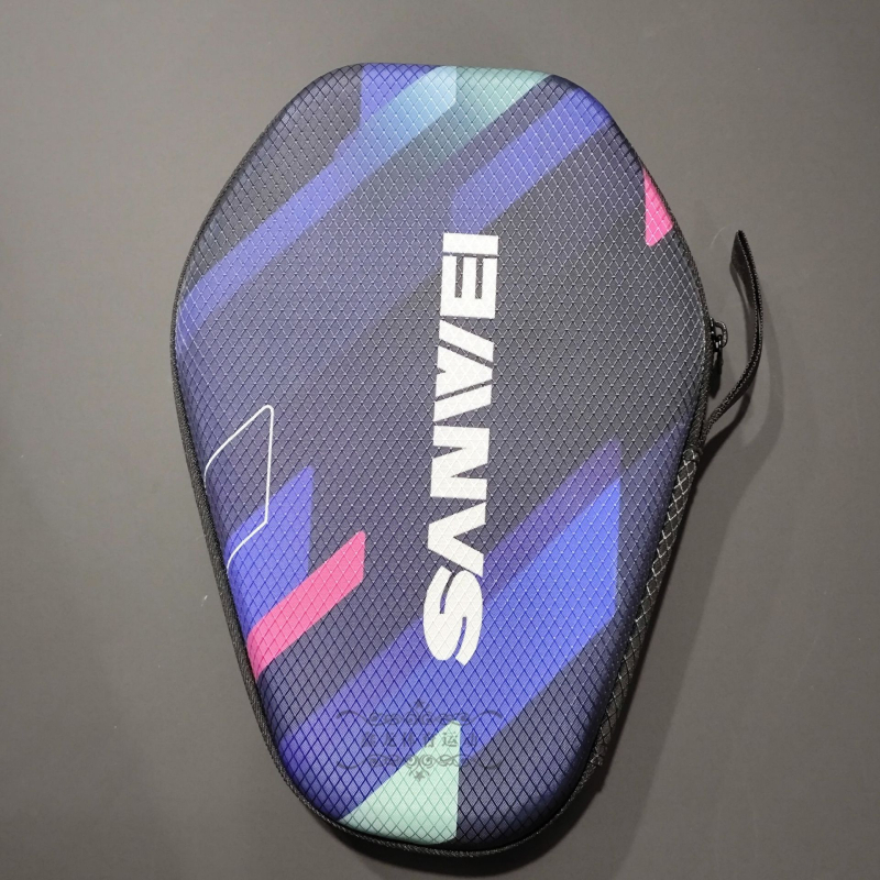 3D tvrda torbica za reket stolnog tenisa, pravokutni tvrdi kućište, pogodna za stolni tenis i badminton, materijal Oxford, brend Three-dimensional sanwei