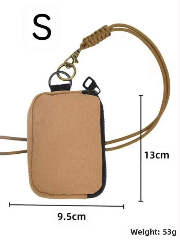 Ежедневна чанта с презрамка за открито – многофункционална, за слушалки, ключове, карти и монети; Oxford плат, подплата полиестер, унисекс, лято 2024