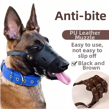 Odinė šunų snukio kaukė su antiįkandimo ir anti-laužymo funkcijomis, užkerta kelią chaotiškam valgymui