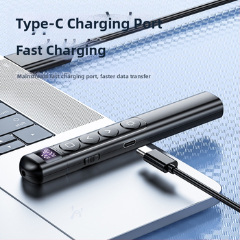 Xinlin PPT писалка за превъртане на страници с лазерен указател, зареждаща, ABS корпус, универсална съвместимост, лого отпечатано