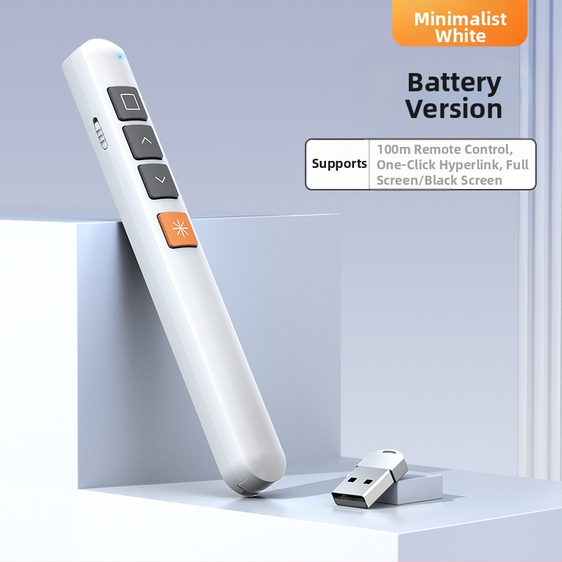 Xinlin PPT писалка за превъртане на страници с лазерен указател, зареждаща, ABS корпус, универсална съвместимост, лого отпечатано