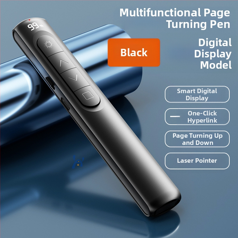 Xinlin PPT писалка за превъртане на страници с лазерен указател, зареждаща, ABS корпус, универсална съвместимост, лого отпечатано