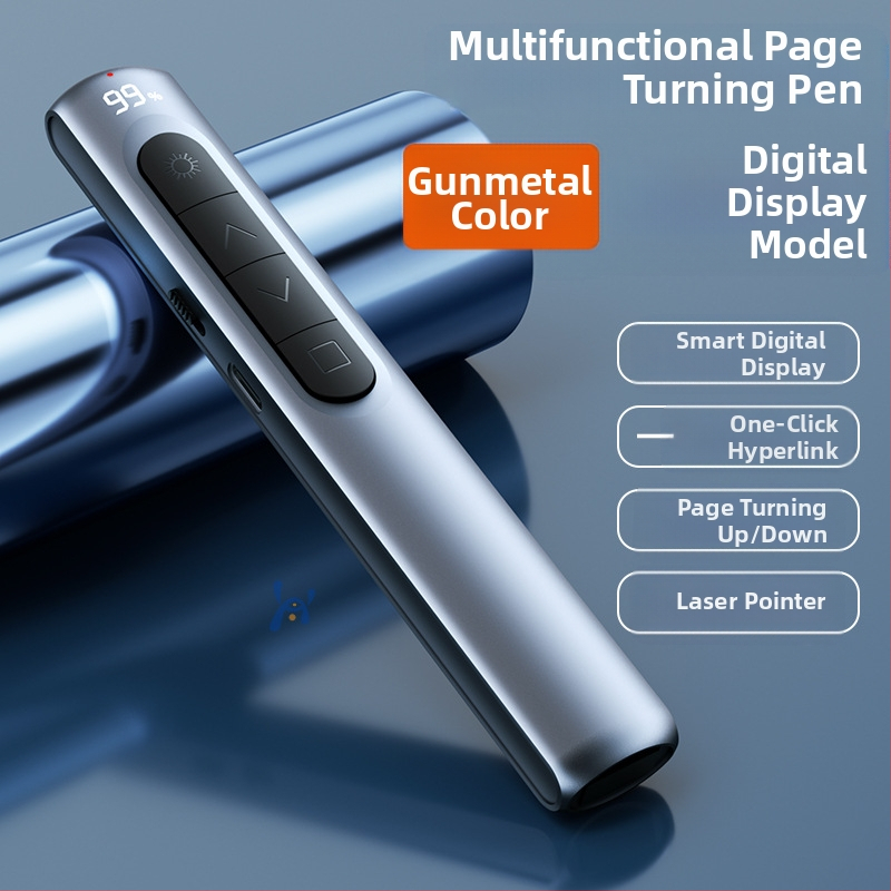 Xinlin PPT писалка за превъртане на страници с лазерен указател, зареждаща, ABS корпус, универсална съвместимост, лого отпечатано
