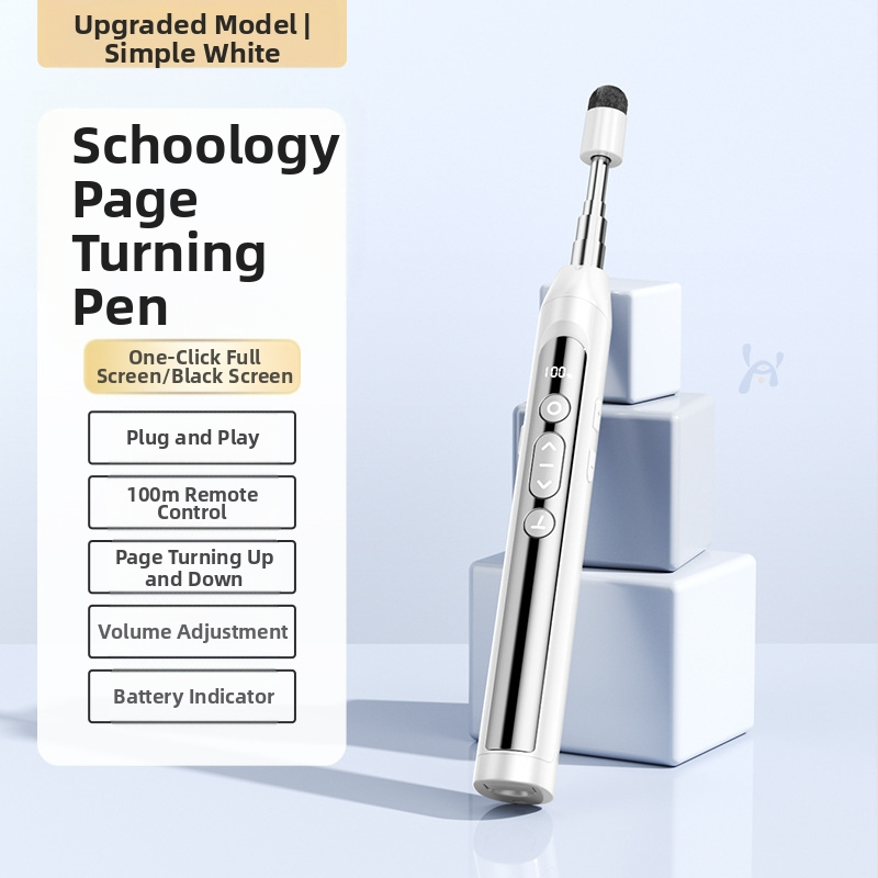 Xinlin PPT писалка за превъртане на страници с лазерен указател, зареждаща, ABS корпус, универсална съвместимост, лого отпечатано
